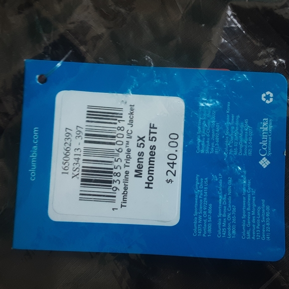 Columbia Big Men Men's Timberline Triple Interchange Jacket 5X - Picture 2 of 7